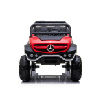 Elektrické autíčko Mercedes Unimog - nelakované - červené